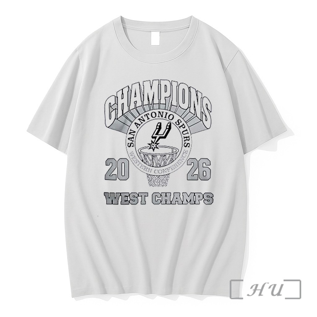 Officials San Antonio Spurs West Champs 2026 Premium T Shirts Sweater Hoodie