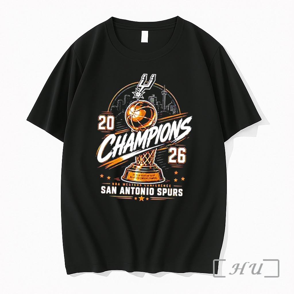 Officials San Antonio Spurs Western Conference Champions 2026 Trophy Skyline Tee Premium T Shirts Sweater Hoodie