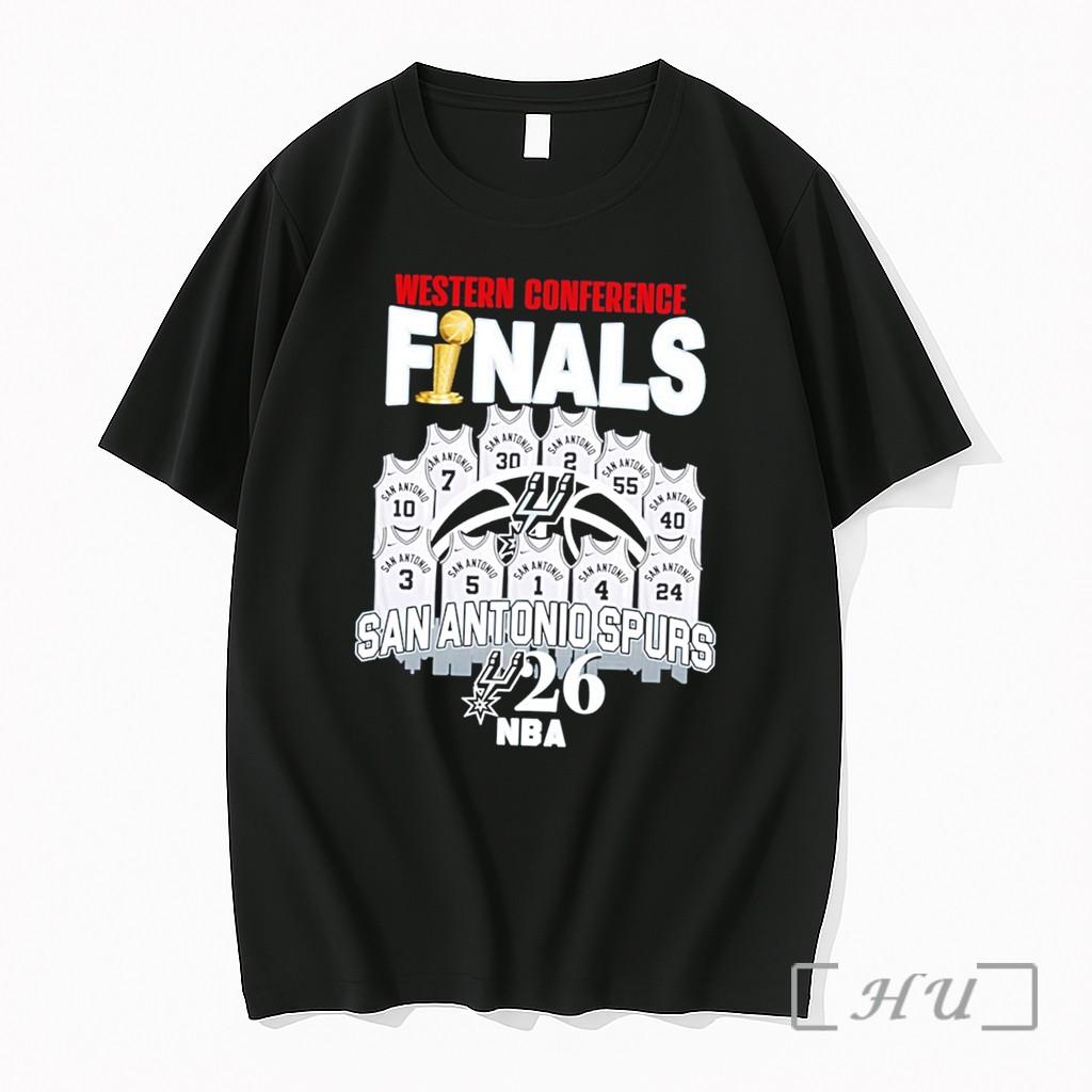 Officials San Antonio Spurs Western Conference Finals Champions 2026 Jersey Tee Premium T Shirts Sweater Hoodie