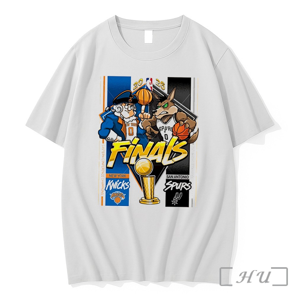 Officials San Antonio Spurs Vs New York Knicks 2026 Nba Finals Mascot Tee Premium T Shirts Sweater Hoodie