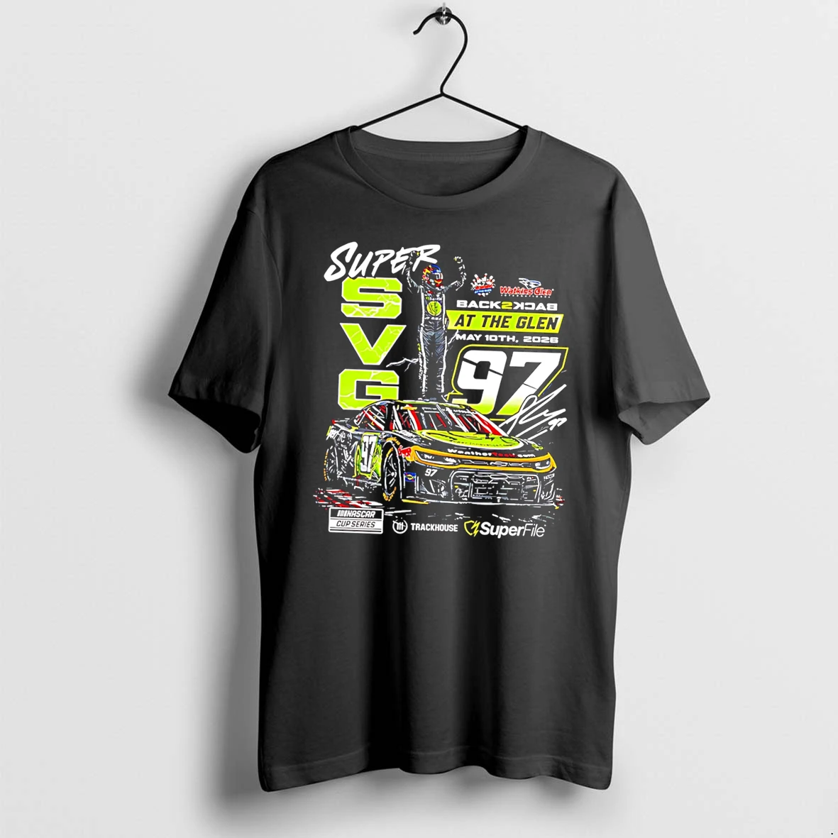 Officials Shane Van Gisbergen 97 2026 Superfile Watkins Glen Win Signature Tee Premium T Shirt Sweatshirt Hoodie