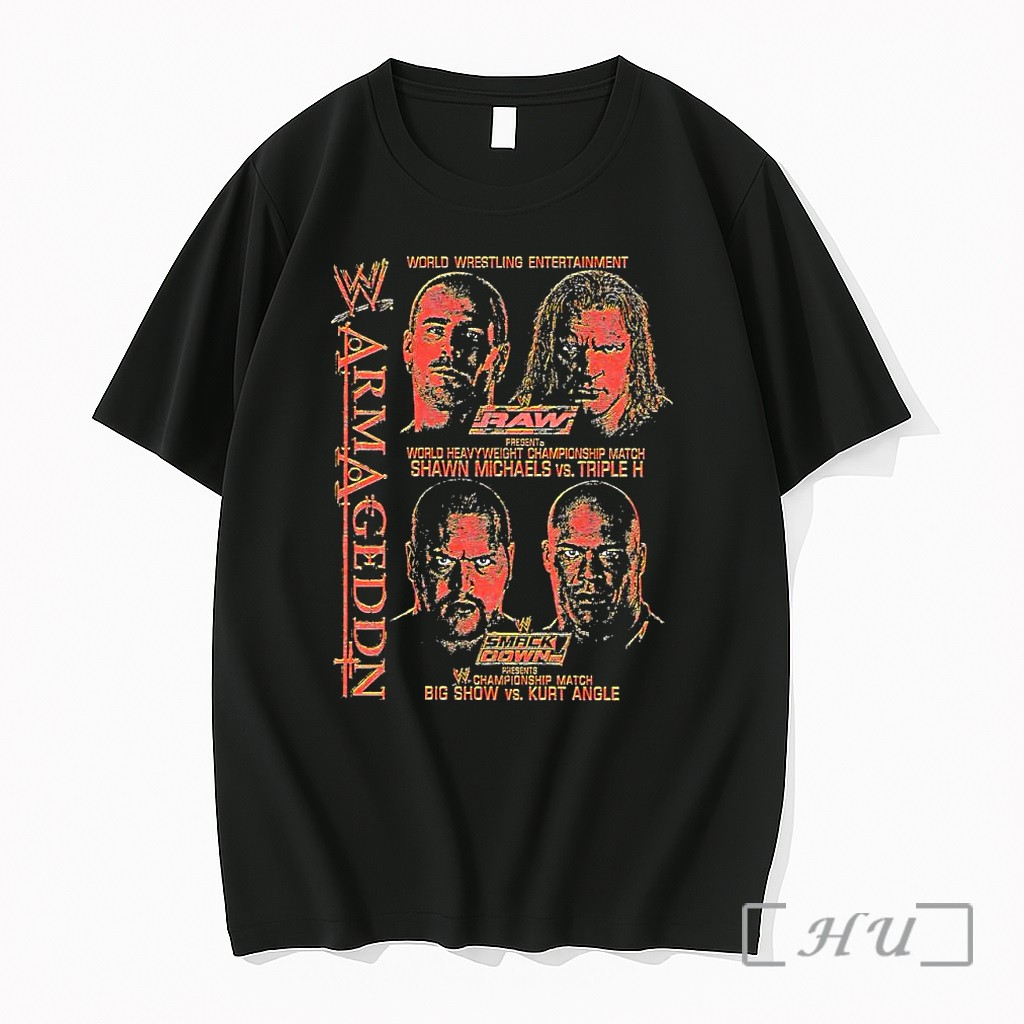 Officials Shawn Michaels Triple H Big Show Kurt Angle Armageddon Wwe World Wrestling Premium T Shirts Sweater Hoodie