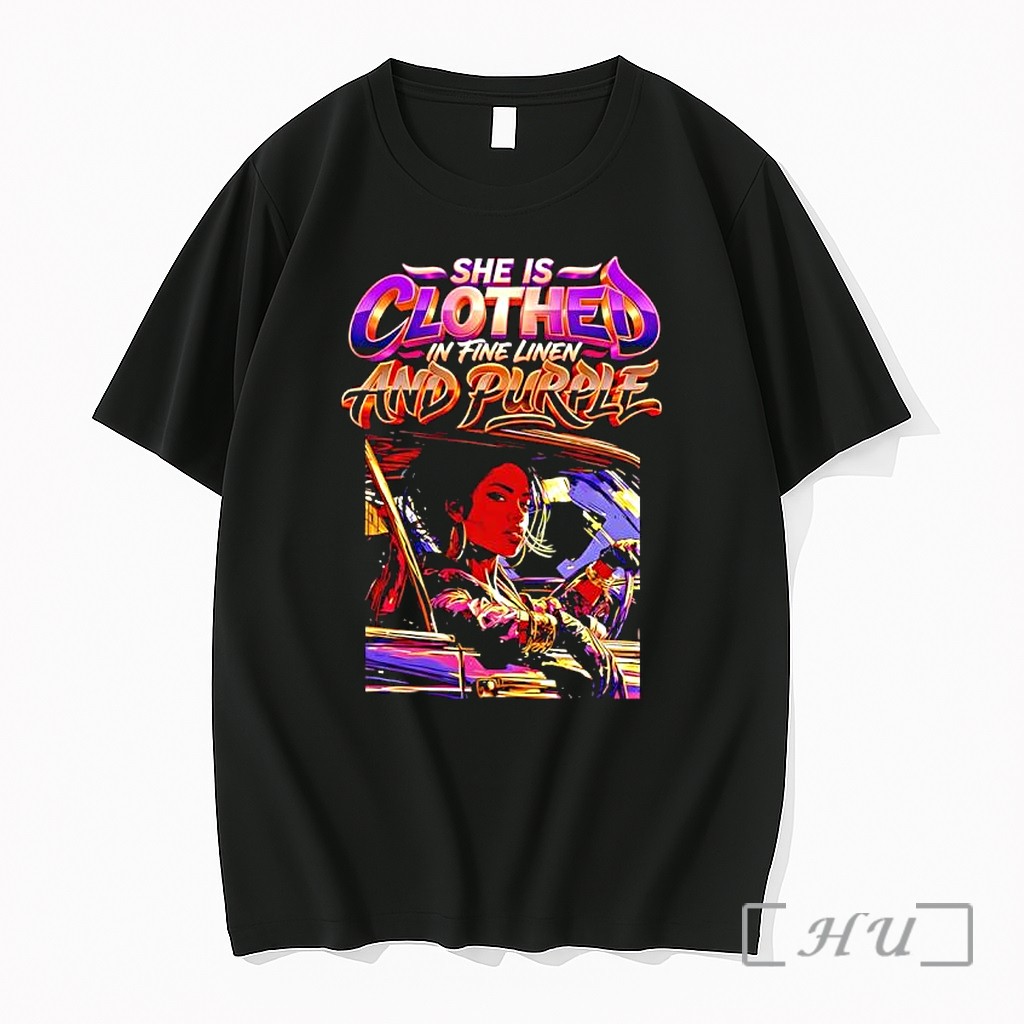 Officials She Is Clothed In Fine Linen And Purple Car Premium T Shirts Sweater Hoodie