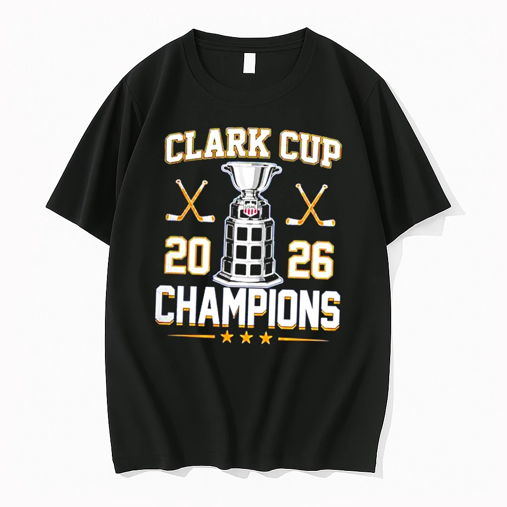 Officials Sioux Falls Stampede Hockey 2026 Clark Cup Champions Trophy Tee Premium T Shirt Sweatshirt Hoodie