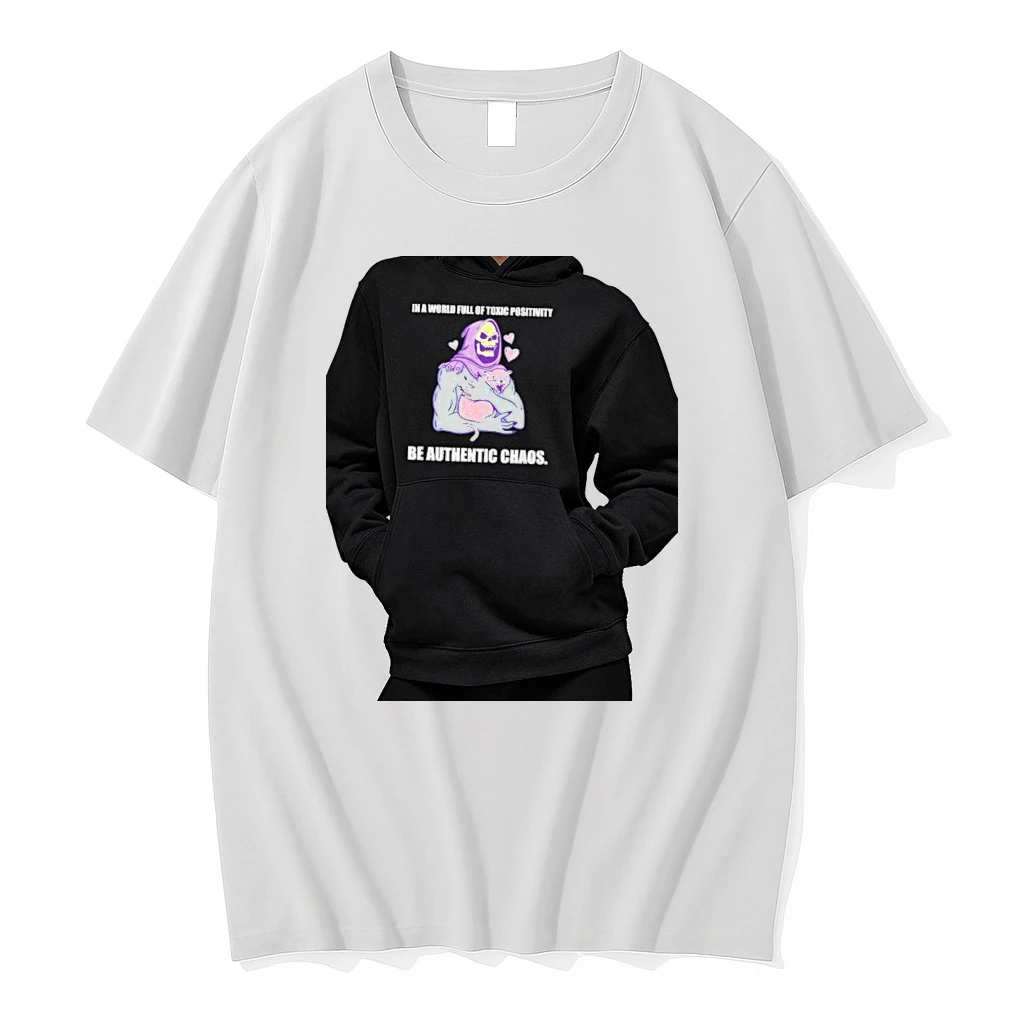 Officials Skeletor Masters Of The Universe In A World Full Of Toxic Positivity Be Authentic Premium T Shirt Sweatshirt Hoodie