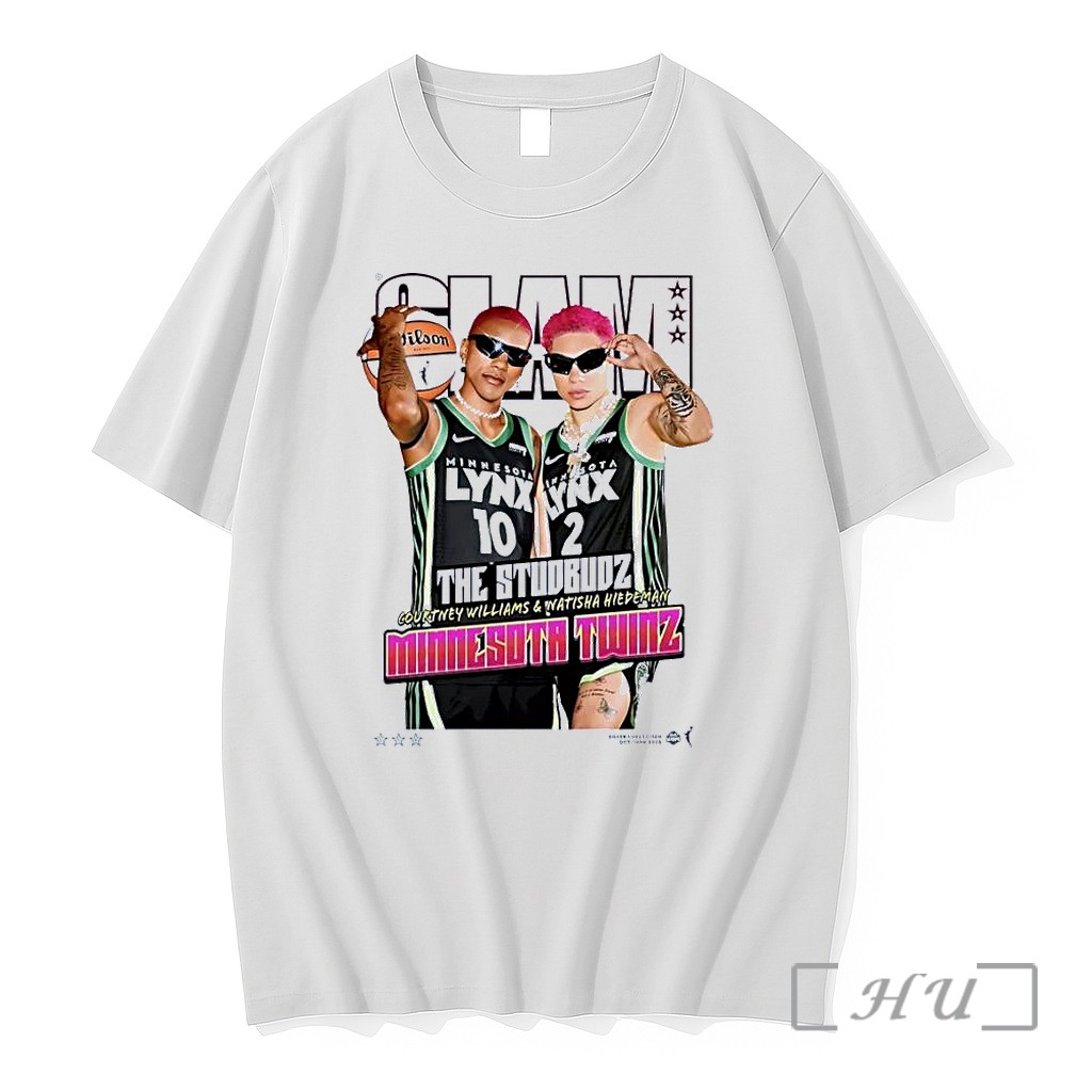 Officials Slam Magazine The Studbudz Courtney Williams Natisha Hiedeman Minnesota Lynx White Premium T Shirts Sweater Hoodie