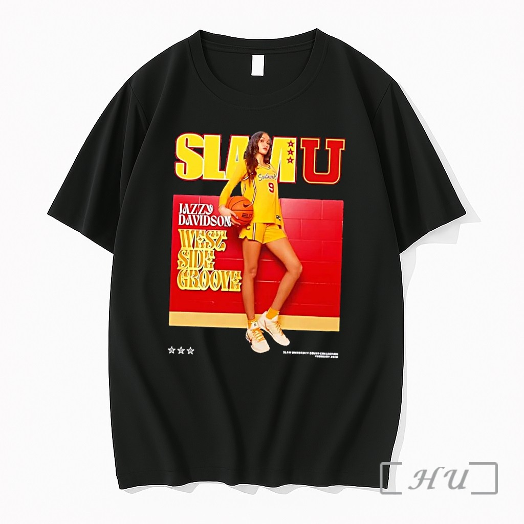 Officials Slam University Jazzy Davidson West Side Groove Southern Cal Basketball Black Premium T Shirts Sweater Hoodie