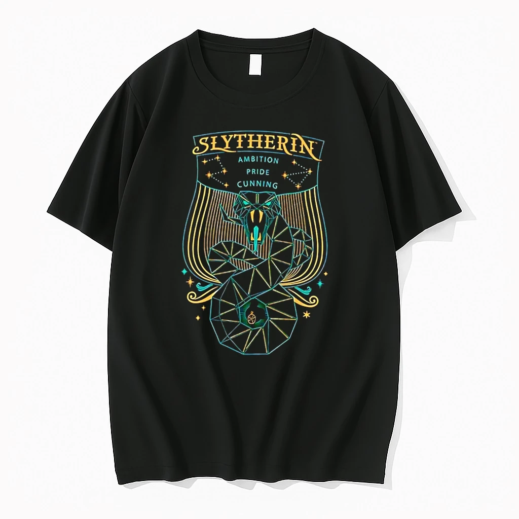 Officials Slytherin Geometric Snake Ambition Pride Cunning 2026 Edition Black Premium T Shirt Sweatshirt Hoodie
