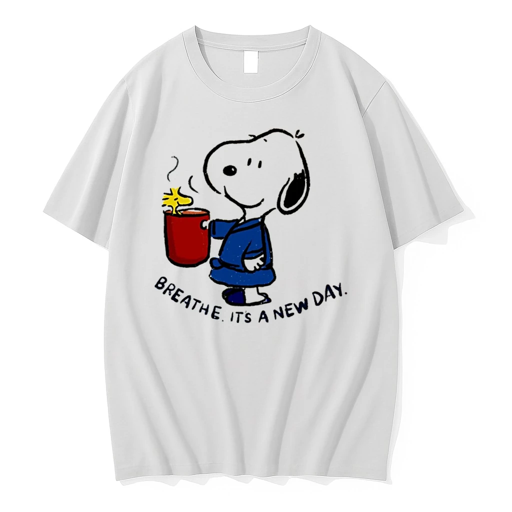 Officials Snoopy And Woodstock Breathe It Is A New Day Tee Premium T Shirt Sweatshirt Hoodie