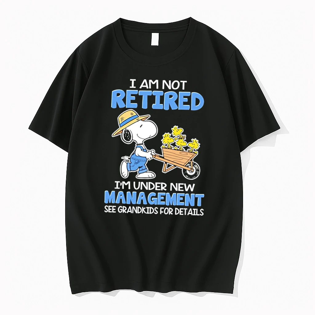 Officials Snoopy I Am Not Retired Im Under New Management See Grandkids For Details Tee Premium T Shirt Sweatshirt Hoodie