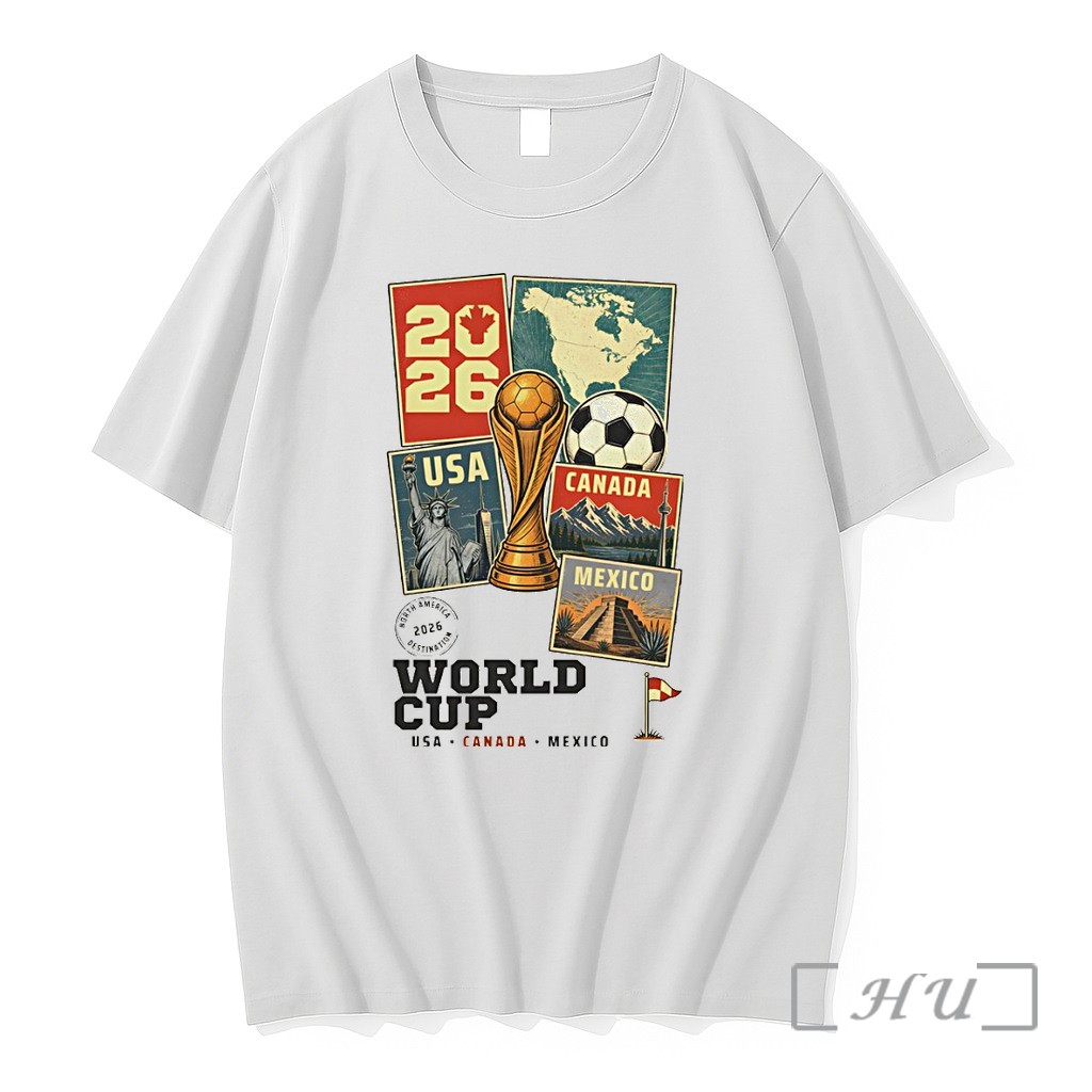 Officials Soccer World Cup North America 2026 Usa Canada Mexico Destinations Premium T Shirts Sweater Hoodie