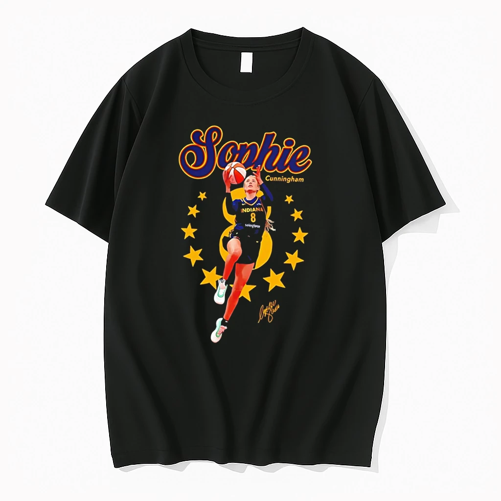 Officials Sophie Cunningham Indiana Fever Basketball Star Tee Premium T Shirt Sweatshirt Hoodie