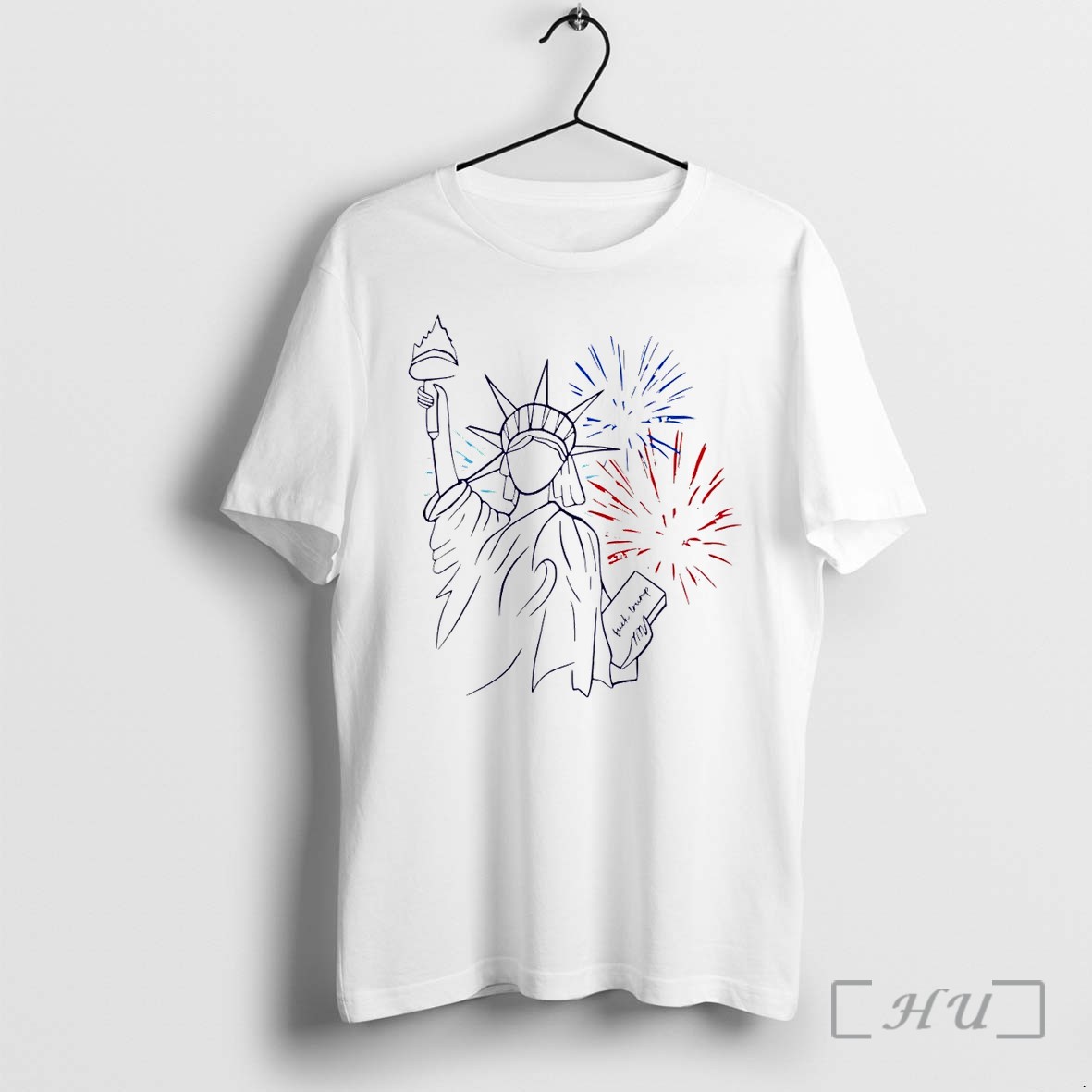 Officials Statue Of Liberty Patriotic Feminist Fireworks Fuck Trump 4th Of July Premium T Shirts Sweater Hoodie