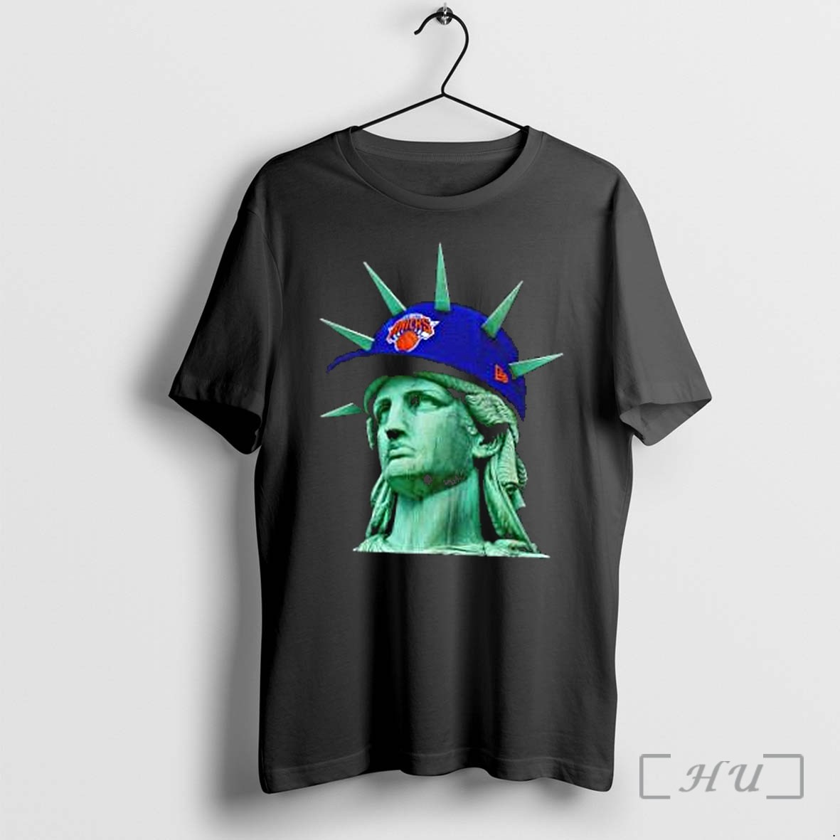 Officials Statue Of Liberty Hat New York Knicks Nba Premium T Shirts Sweater Hoodie