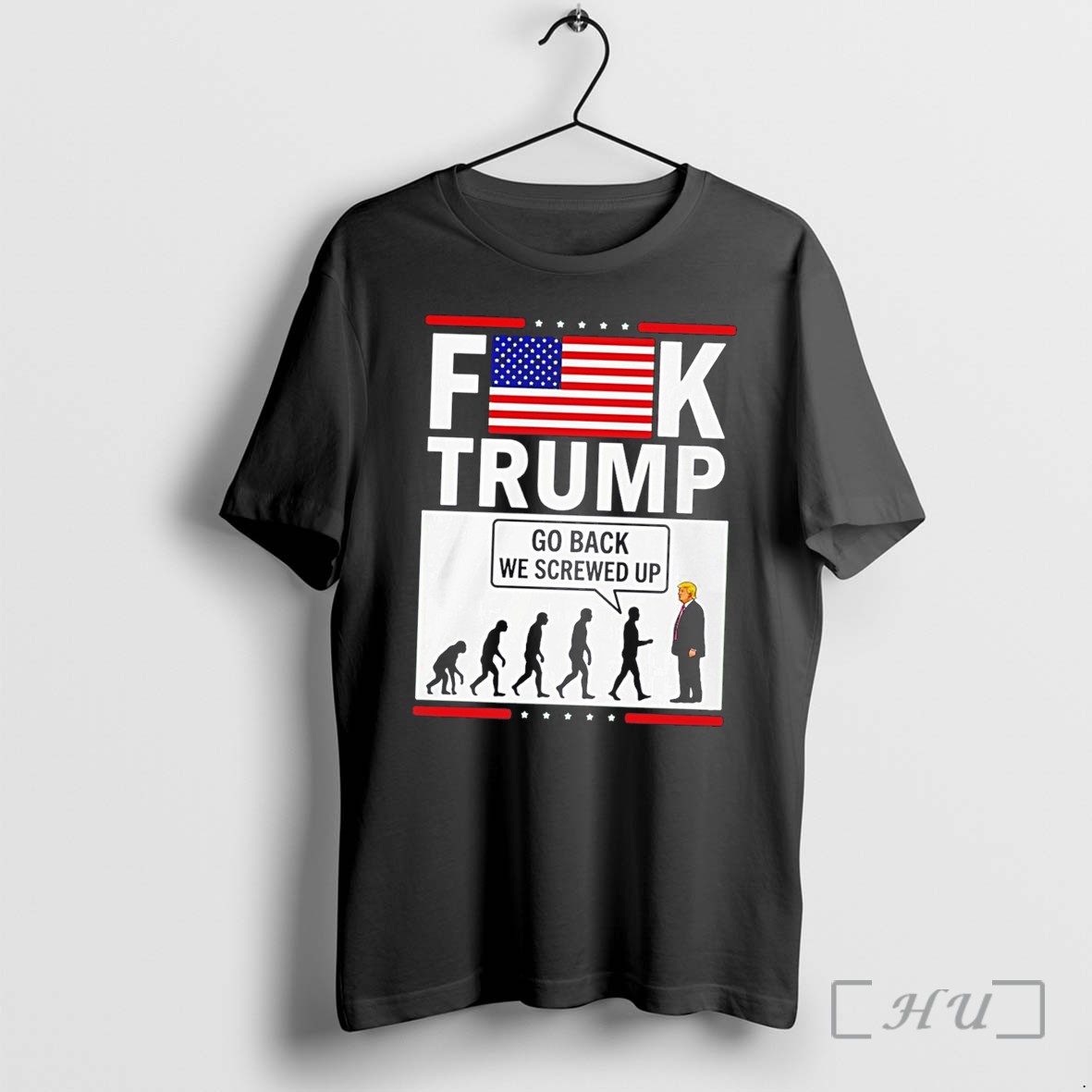 Officials Stephen Colbert Fuck Trump Go Back We Screwed Up American Flag Tee Premium T Shirts Sweater Hoodie