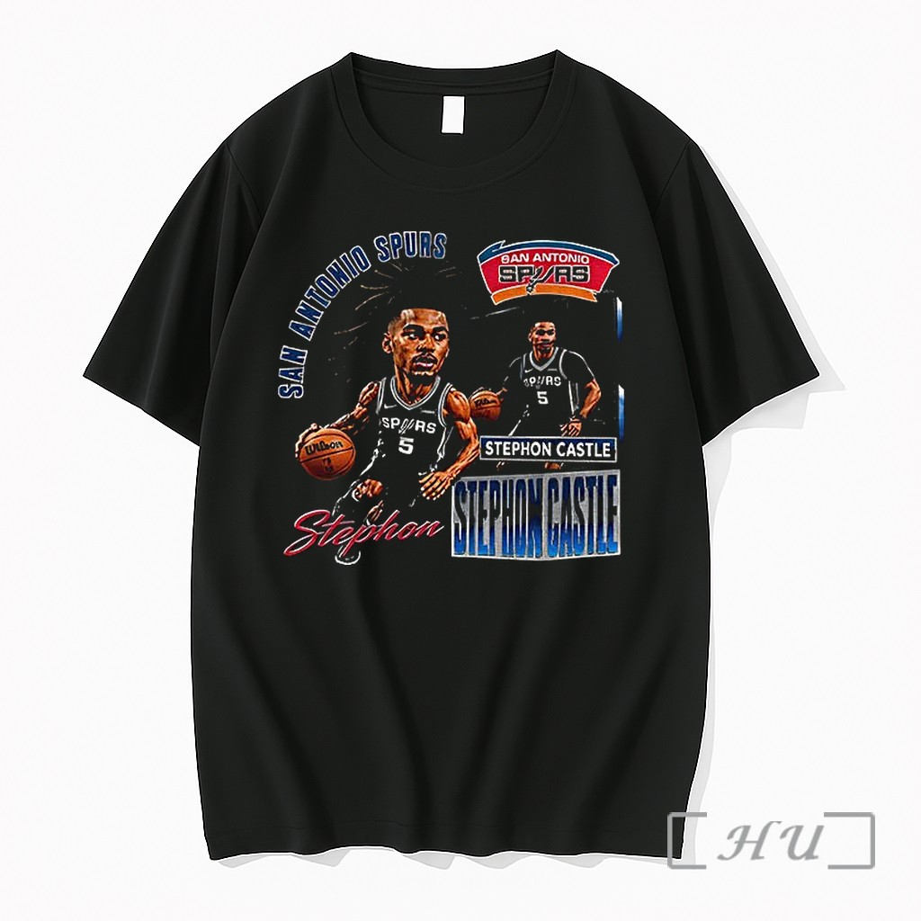 Officials Stephon Castle San Antonio Spurs Basketball Wilson Graphic Premium T Shirts Sweater Hoodie