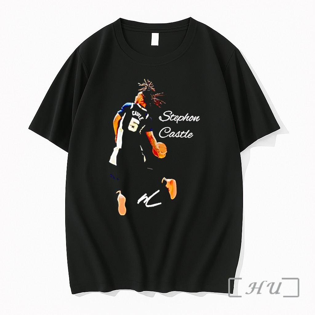 Officials Stephon Castle Basketball Player San Antonio Spurs Nba Stephon Castle Castle 5 Black Premium T Shirts Sweater Hoodie