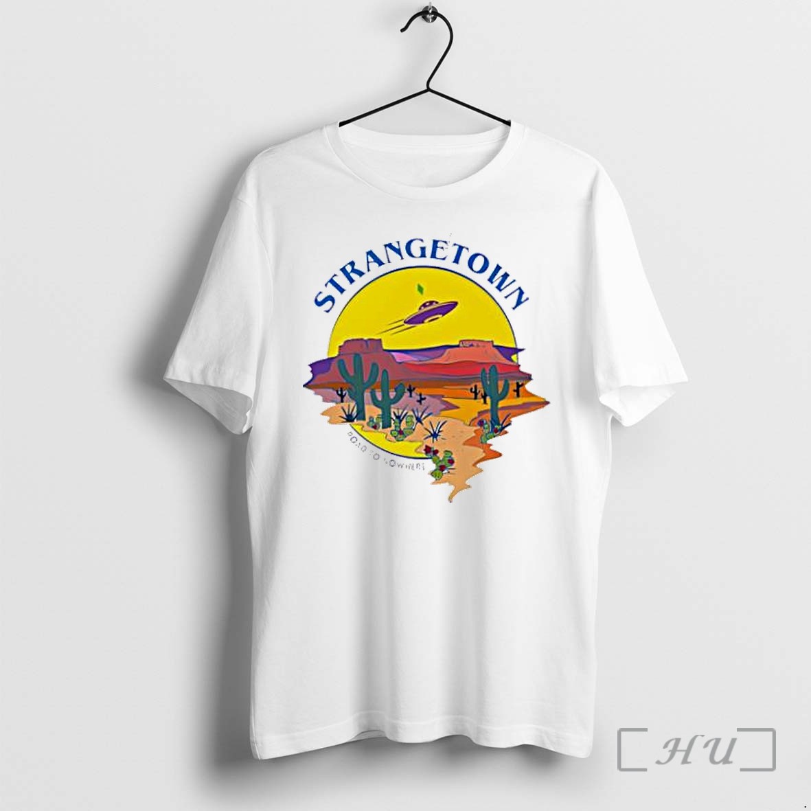 Officials Strangetown Road To Nowhere The Sims Alien Ufo Desert Saguaro Cactus Premium T Shirts Sweater Hoodie