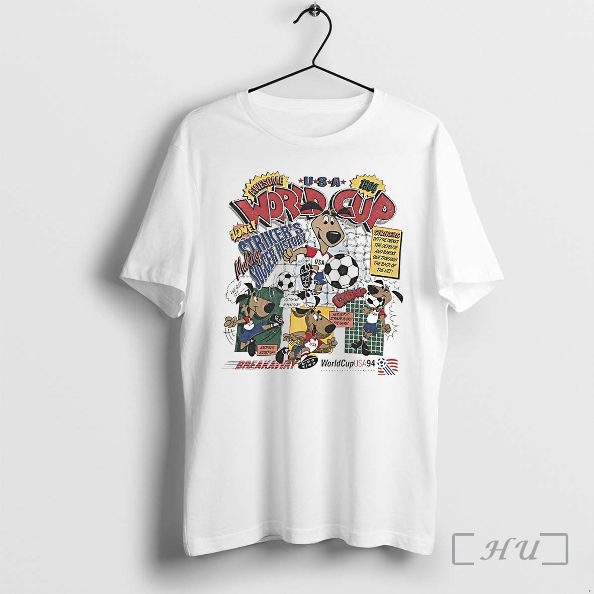 Officials Striker Dog Mascot Soccer World Cup 1994 Usa Making Strikers History Premium T Shirts Sweater Hoodie