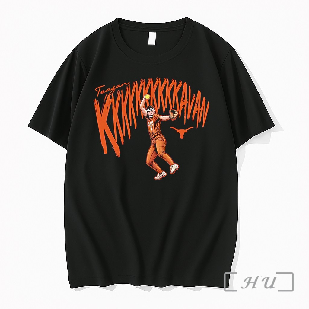 Officials Teagan Kavan Texas Longhorns Softball 10 Strikeouts Caricature Premium T Shirts Sweater Hoodie