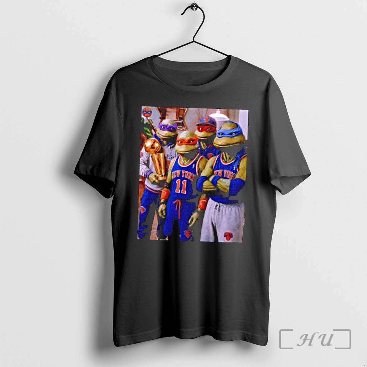 Officials Teenage Mutant Ninja Turtles New York Knicks Larry Obrien Trophy Nba Premium T Shirts Sweater Hoodie