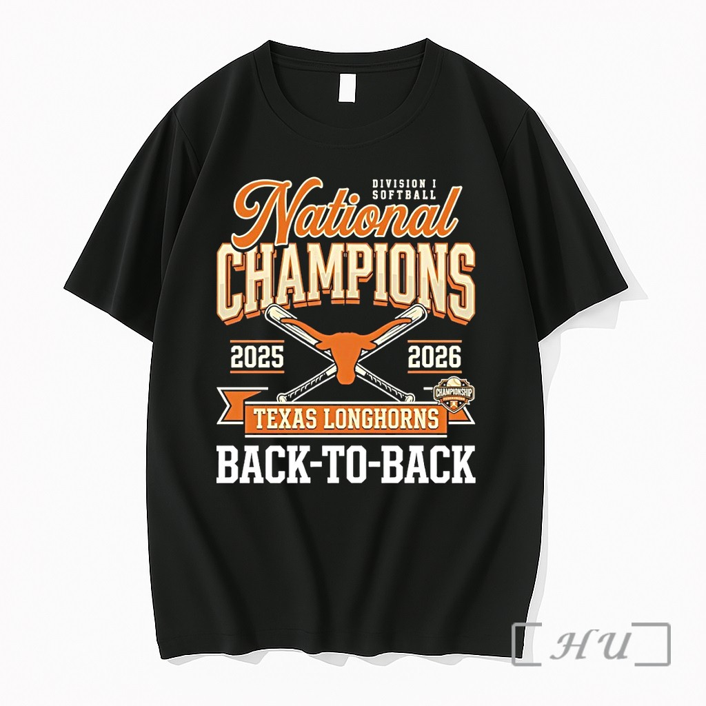 Officials Texas Longhorns Softball National Champions 2025 2026 Back To Back Game Day Premium T Shirts Sweater Hoodie