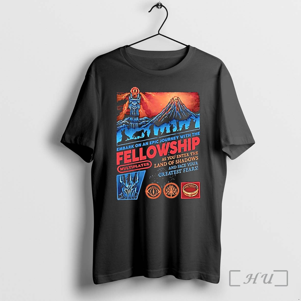 Officials The Fellowship Of The Ring Lord Of The Rings Embark On An Epic Journey Silhouette Premium T Shirts Sweater Hoodie
