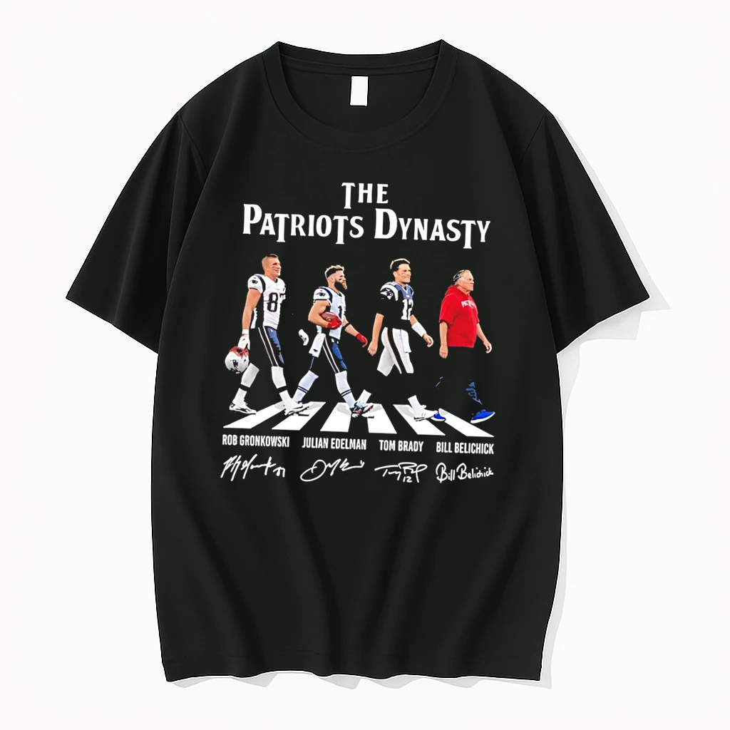 Officials The New England Patriots The Patriots Dynasty Abbey Road Signature Tee Premium T Shirt Sweatshirt Hoodie