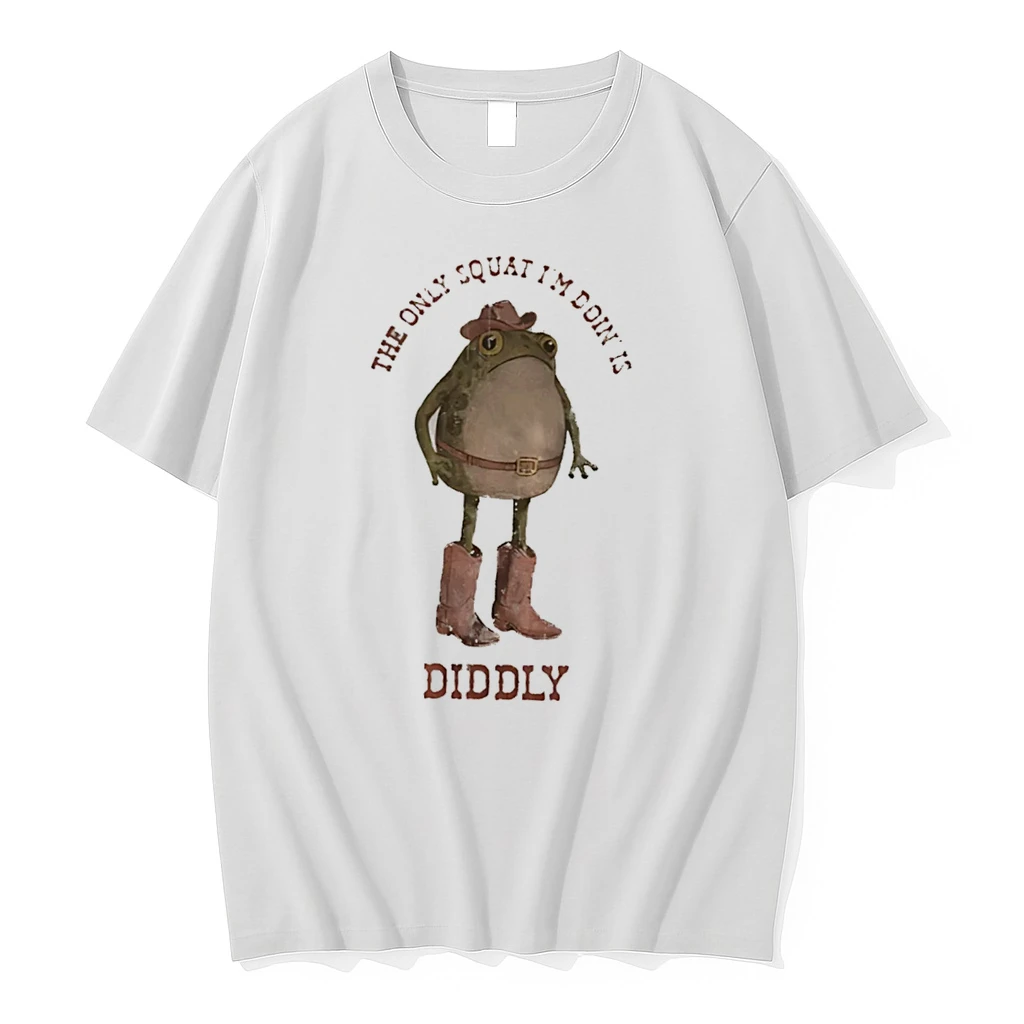 Officials The Only Squat Im Doin Is Diddly Frog Tee Premium T Shirt Sweatshirt Hoodie