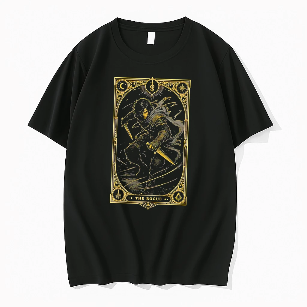 Officials The Rogue Fantasy Tarot Card Dungeons And Dragons Tee Premium T Shirt Sweatshirt Hoodie