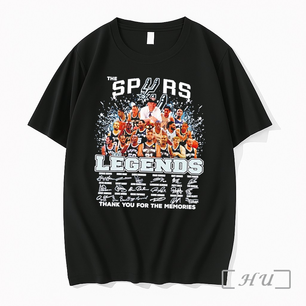 Officials The San Antonio Spurs Legends Thank You For The Memories Signatures Tee Premium T Shirts Sweater Hoodie