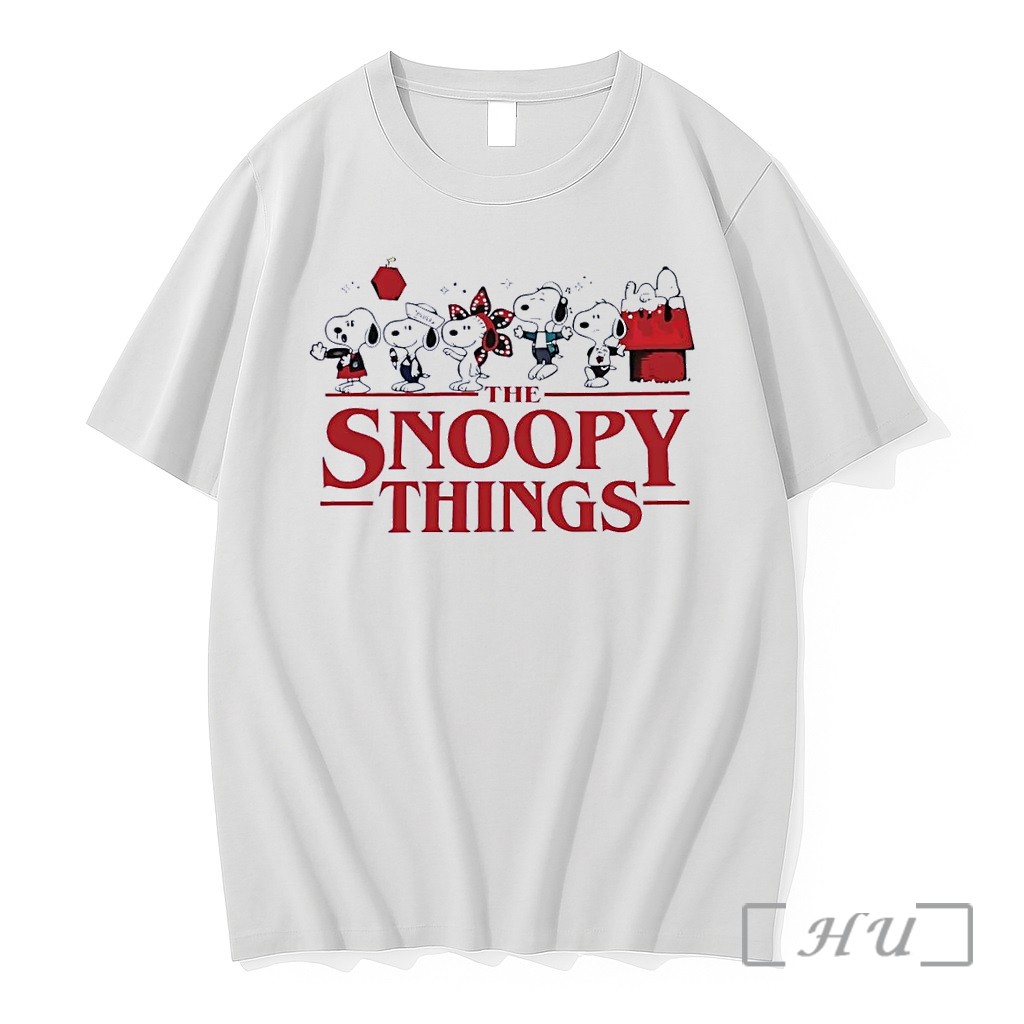 Officials The Snoopy Things Stranger Graphic White Premium T Shirts Sweater Hoodie