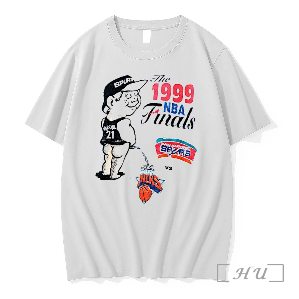 Officials Tim Duncan San Antonio Spurs Basketball Piss On Knicks Logo The 1999 Nba Finals Premium T Shirts Sweater Hoodie