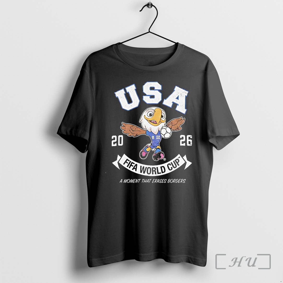 Officials Usa Eagle Soccer Mascot Fifa World Cup A Moment That Erases Borders 2026 Premium T Shirts Sweater Hoodie