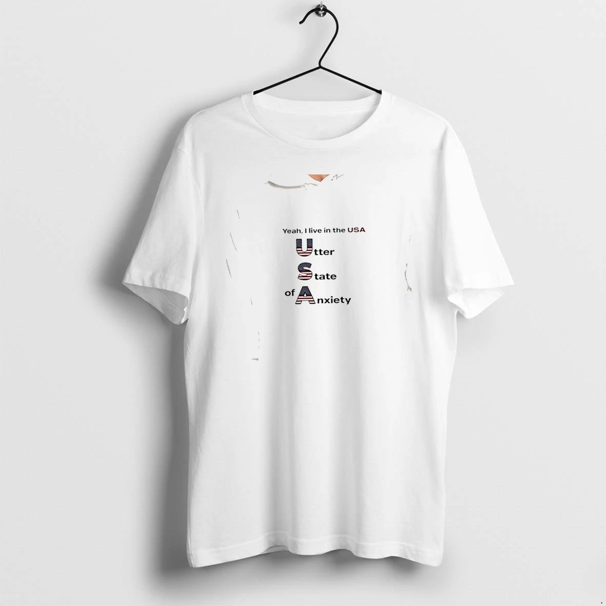 Officials Usa Utter State Of Anxiety Yeah I Live In The Usa Utter State Of Anxiety Premium T Shirt Sweatshirt Hoodie