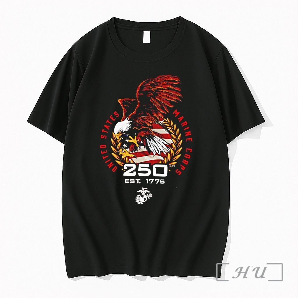 Officials Usmc 250th Anniversary Eagle Premium T Shirts Sweater Hoodie