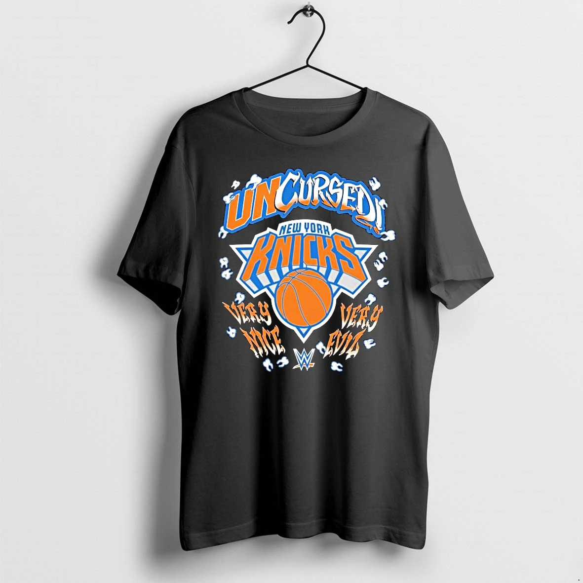 Officials Uncursed Very Nice Very Evil Danhausen X New York Knicks Cursed 1 Premium T Shirt Sweatshirt Hoodie