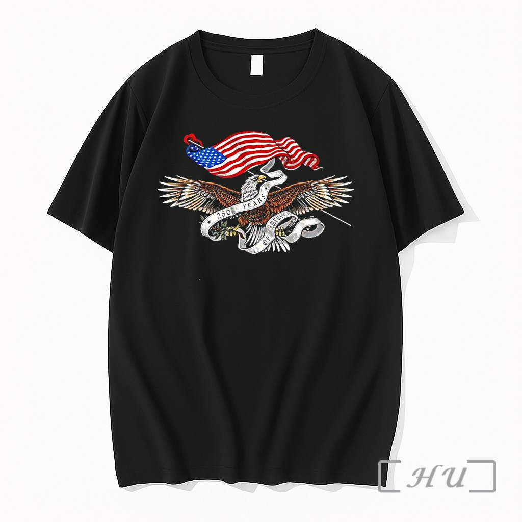 Officials United States America 250th Anniversary Bald Eagle American Flag Premium T Shirts Sweater Hoodie