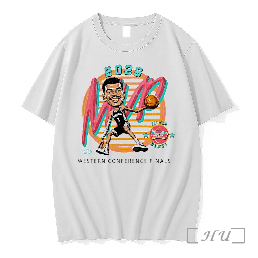 Officials Victor Wembanyama San Antonio Spurs 2026 Western Conference Finals Mvp Bobblehead Premium T Shirts Sweater Hoodie