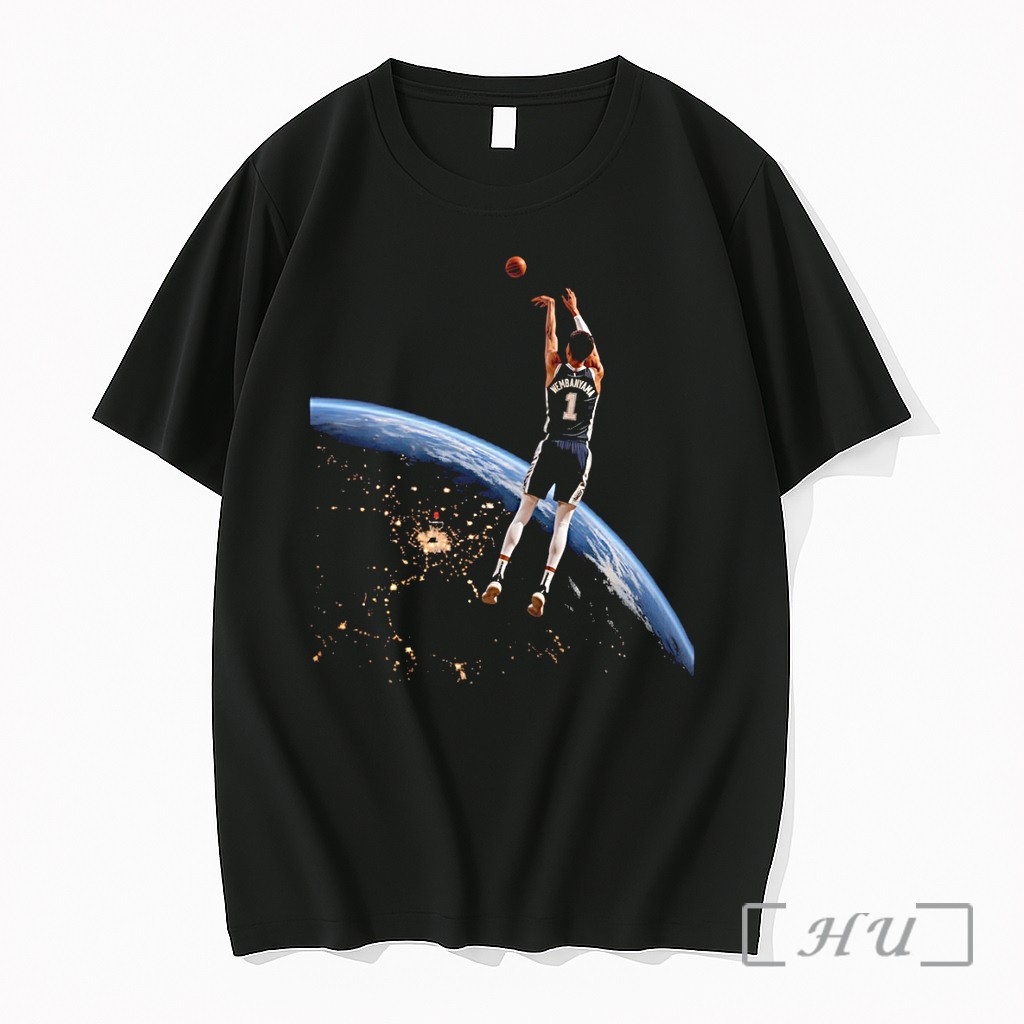 Officials Victor Wembanyama San Antonio Spurs Basketball Player Floating In Space Premium T Shirts Sweater Hoodie