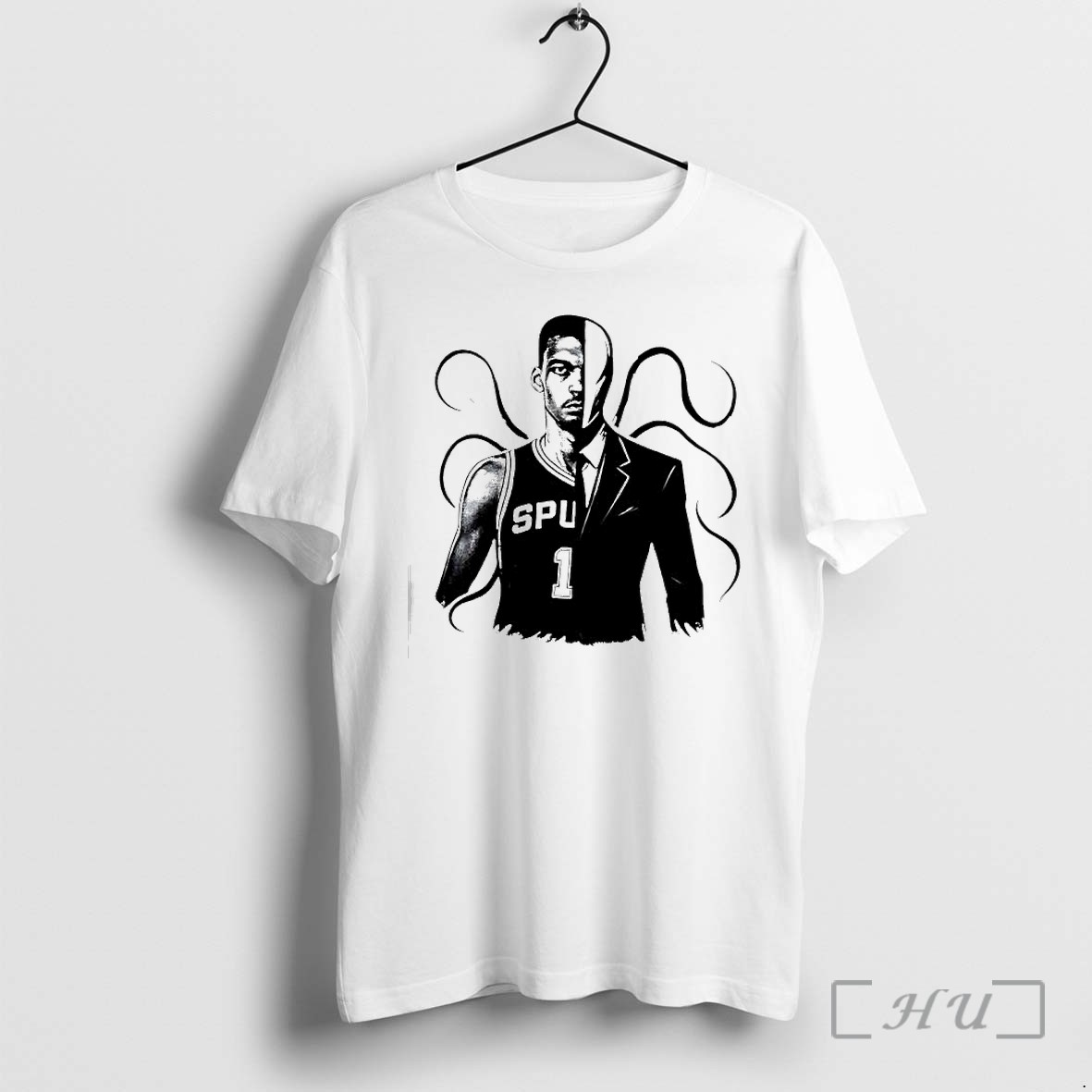 Officials Victor Wembanyama San Antonio Spurs Slenderman 1 Half Face Premium T Shirts Sweater Hoodie