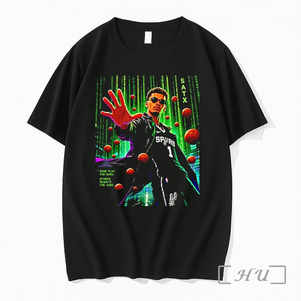 Officials Victor Wembanyama San Antonio Spurs Some Play The Game Others Rewrite The Code Premium T Shirts Sweater Hoodie