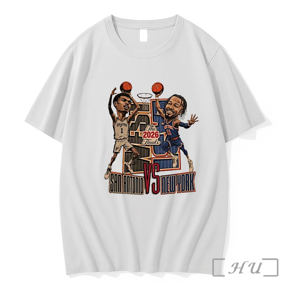 Officials Victor Wembanyama San Antonio Spurs Vs Jalen Brunson New York Knicks Nba 2026 Finals Premium T Shirts Sweater Hoodie
