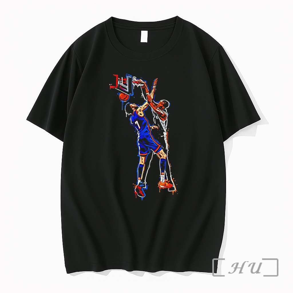 Officials Victor Wembanyama Dunk Chet Holmgren Basketball Nba Posterized By An Alien Graffiti Premium T Shirts Sweater Hoodie