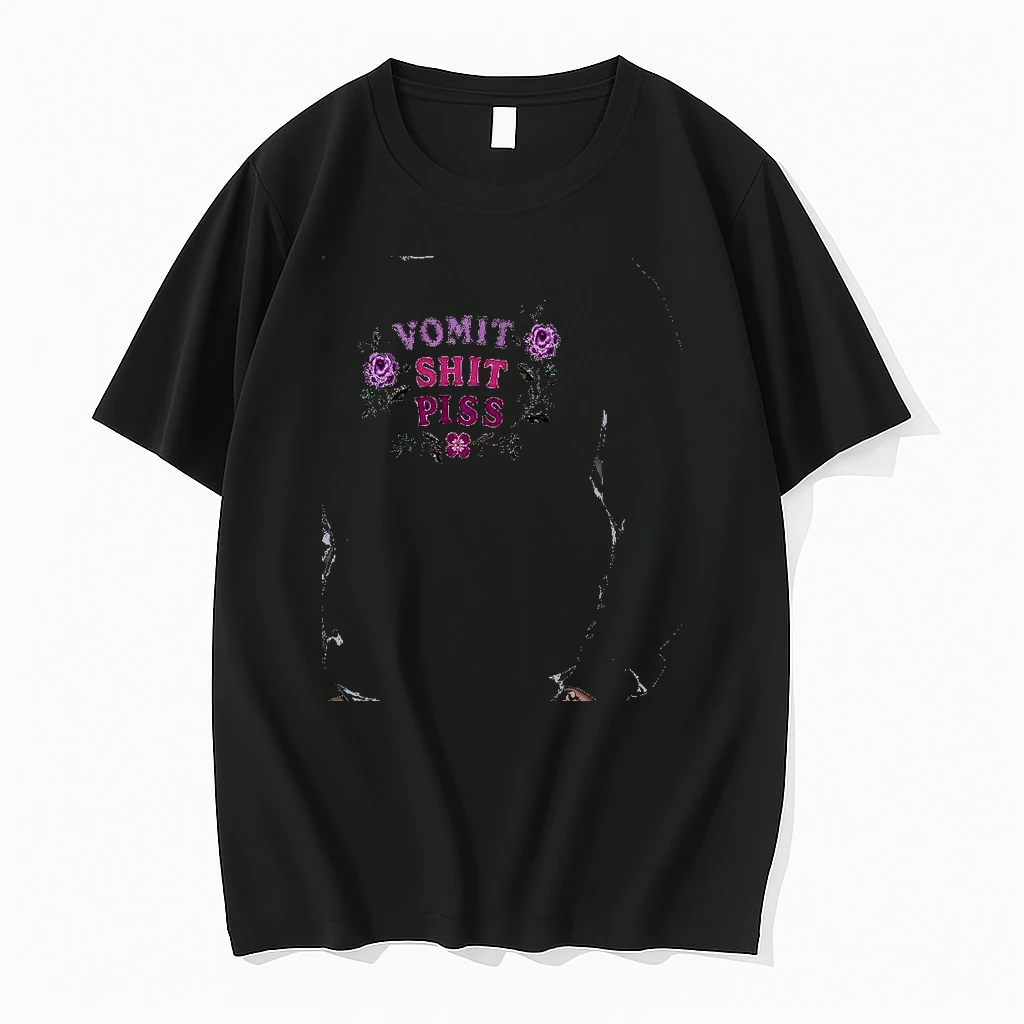 Officials Vomit Shit Piss Floral Design Embroidery Premium T Shirt Sweatshirt Hoodie