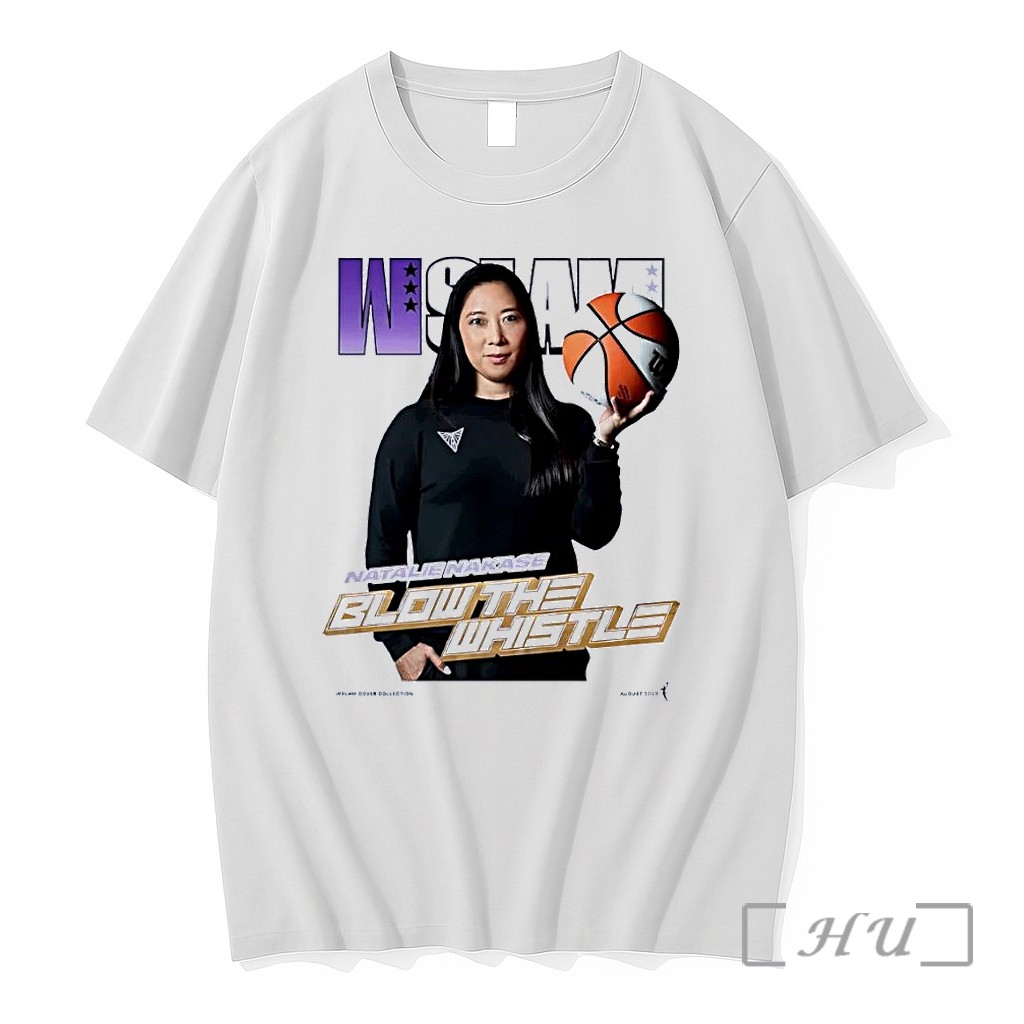 Officials Wslam Cover Collection Natalie Nakase Blow The Whistle Las Vegas Aces White Premium T Shirts Sweater Hoodie
