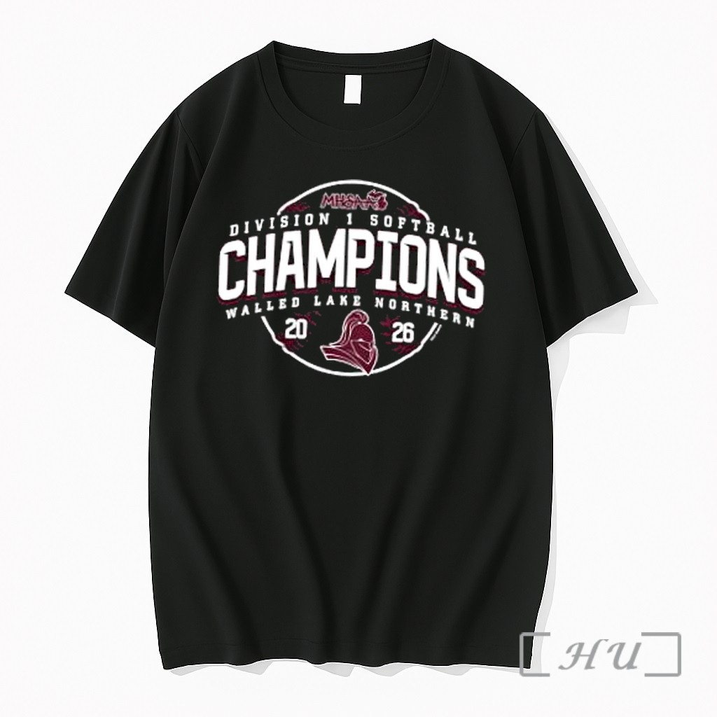 Officials Walled Lake Northern 2026 Mhsaa Softball Division 1 Champions Premium T Shirts Sweater Hoodie