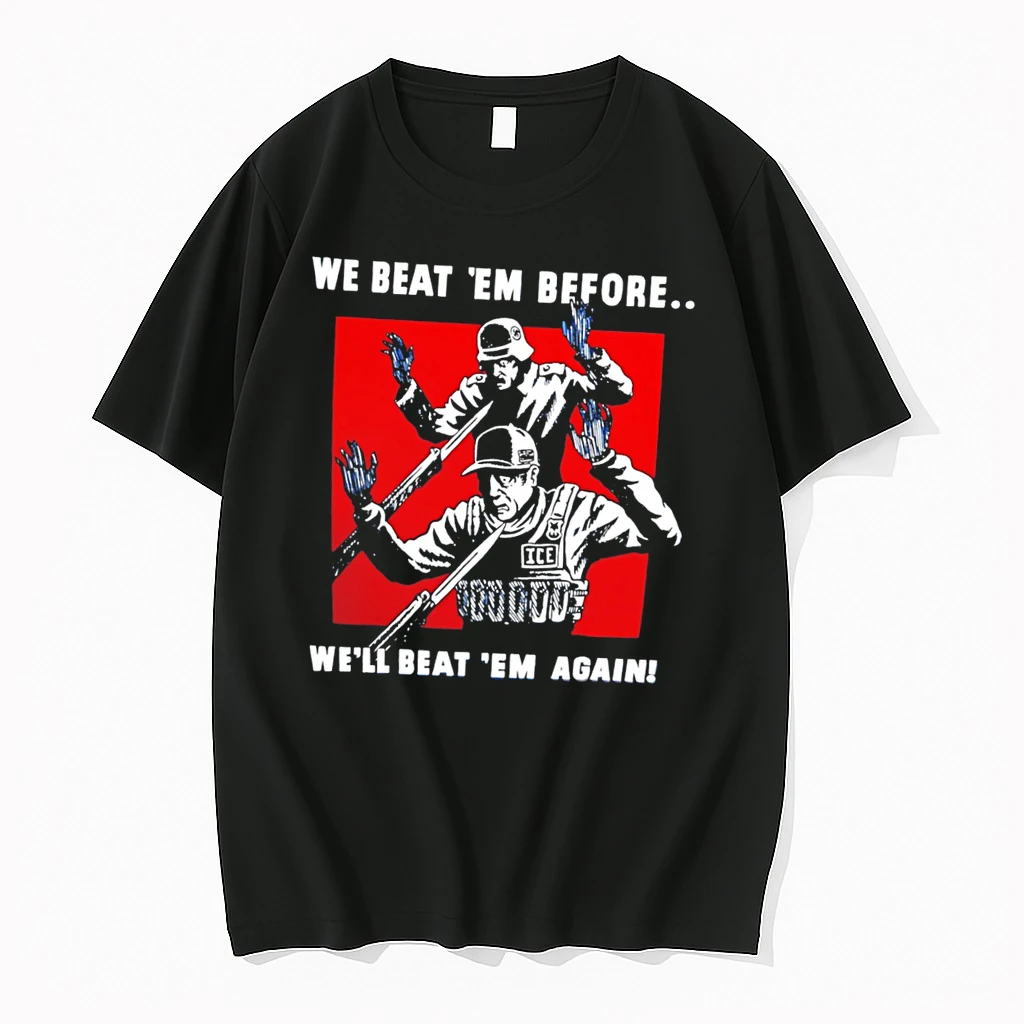 Officials We Beat Em Before We Beat Em Again Soldier Surrendering Tee Premium T Shirt Sweatshirt Hoodie