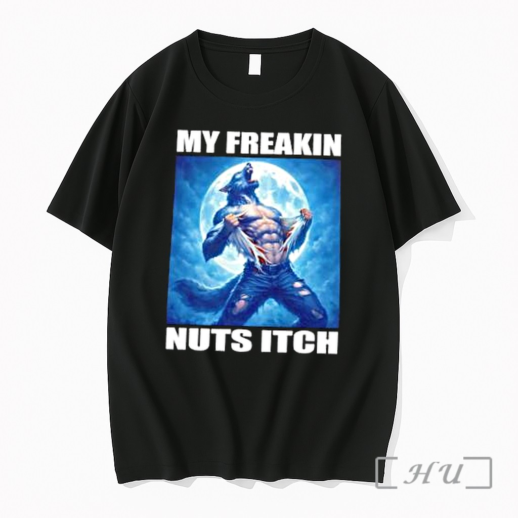 Officials Werewolf My Freakin Nuts Itch Moon Premium T Shirts Sweater Hoodie