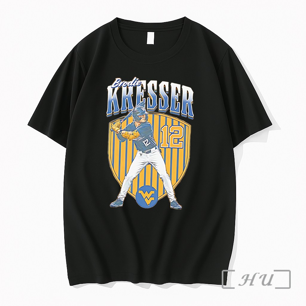 Officials West Virginia Mountaineers Brodie Kresser Posing Vintage Tee Premium T Shirts Sweater Hoodie